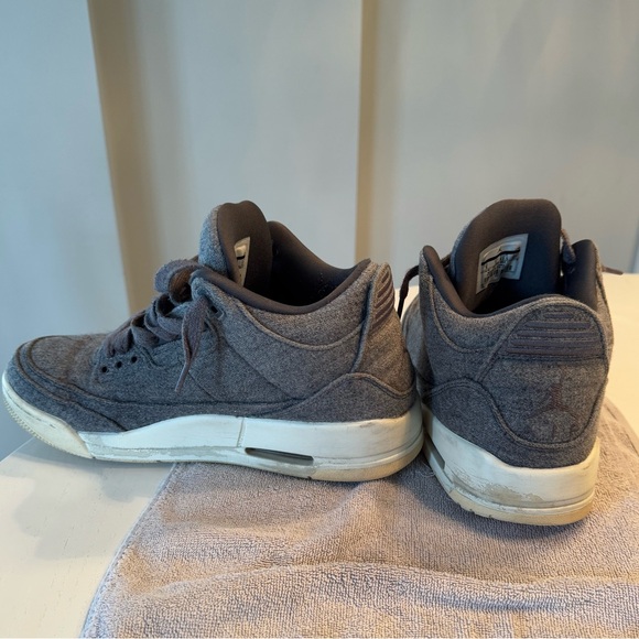 NIKE AIR JORDAN 3 Sneakers wool Gray RARE - Picture 2 of 4